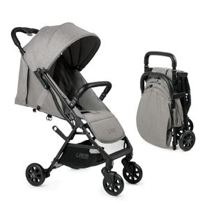 Lightweight Travel Stroller for Baby & Toddlers - Easy Fold & Compact Stroller with Canopy, Storage Basket, Multi-Position Recline & Convenient One-Hand Fold (Grey)