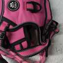 NESTROAD No Pull Dog Harness,Adjustable Oxford Dog Vest Harness with Leash,Reflective No-Choke Pet Harness with Easy Control Soft Handle for Large Dogs(X-Large,Fuchsia Pink) (XLneck 17-25" chest 21-35")