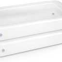 HOMZ 2-Pack Under Bed Storage, Clear Plastic Containers with Lids, 60 Quart, Blue Latch - Stackable Underbed Organizer Bins for Shoes, Bags, Clothes, and Towels