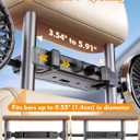 USB Powered Backseat Car Fans for Kids & Baby - 5V/2A Dual-Head Cooling Car Fan with Independent Control, 360 Rotatable Hose, 3 Speeds, LED Lights Fits 3.54"-5.9" Bars for SUV MPV Sedan Pickup Trunk