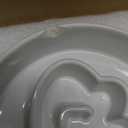 LE TAUCI Ceramic Slow Feeder Dog Bowls Small Breed, 0.6 Cups Dog Food Dish for Fast Eaters, Puzzle Bowl for Small Dogs and Cats,Angle White