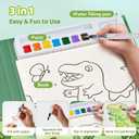 JoyCat Paint with Water Coloring Books for Toddlers, Watercolor Painting Sets for Kids Ages 3-5 4-8, Arts and Crafts Drawing Activities Toy Birthday Gifts for Boys Girls (Dinosaur & Vehicle)