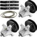 54 Inch Deck Rebuild Kit for Cub Cadet/MTD RZT L54KH S54 L54 S54KH for Craftsman Z6600, 3 Spindles 618-06978 918-06978, 3 Blade 942-05056 742-05056A, 148 5/8 Inch Belt 954-04329 754-04329