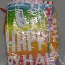 Sofier Large Birthday Gift Bags 36''x56'' Jumbo Happy Birthday Gift Wrap Extra Large Plastic Gift Bags for Big Giant Presents Kids Party (Rainbow)