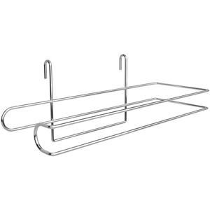 CroBlissful Paper Towel Holder for Wire Shelving 5'' D x 12'' W x 4.5'' H Hanging Paper Towel Holder Wire Shelf Accessories for Camp Dorm Laundry Room Stove Kitchen (Silver)