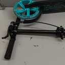 Kick Scooter for Kids Ages 8+ Teens & Adults, with Front handbrake and Rear Brake, and Adjustable Handlebars, Big Sturdy PU Flash Wheels Great Gift & Toy (Black)