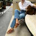 KuaiLu Womens Sandals Khaki Beige Size 8