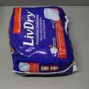 LivDry Adult XXL Incontinence Underwear, Extra Absorbency Adult Diapers, Leak Protection, XX-Large, 12-Pack