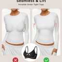 Vertvie Womens Seamless Bra No Underwire Comfort Push Up Bras Buttery Soft Wireless Bralette Full Coverage Sport Everyday Bra (Black, L)