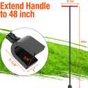 Eapele Water Meter Key 48 inch Enforced Steel T-Handle With 4-way Multi-Functional Universal Cross Key