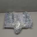 HOUSE DAY Clear Skirt Hangers with Clips, Non-Slip Pants Hangers for Closet, Clip Hanger for Pant, Skirts, Shorts, 14'' Clear Plastic Hanger, Pack of 25