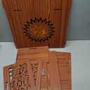 Wooden Pooja Temple for Home Pooja Office Puja Mandir Diwali Gift Iten Religious Item with LED Light and Wall Mounts Pooja Mandir for Home (H-21, L-16, B-10 inch)