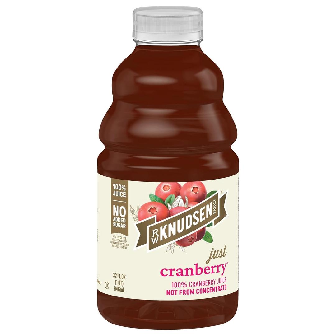 R.W. Knudsen Cranberry Juice Not from Concentrate, 32 fl oz (Pack of 1) BBD Dec 03 2026