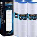 POOLPURE PCC105-PAK4 Replaces Pentair CCP420, 178584, Ultral-A6, Unicel C-7471, 817-0106, R173576, Filbur FC-1977, 570-0425-07, Pentair Clean and Clear Plus 420, L x OD: 26"x7", 4X105 sq.ft. Cartridge