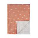 Soarwg Kids Baby Blanket Unisex Newborn, Super Soft Nursery Minky Blankets with Muslin Cotton for Boys Girls, Toddler Baby Nursery Bed Blanket Shower Gifts, 30 x 40 Inch (Peachy Glow)