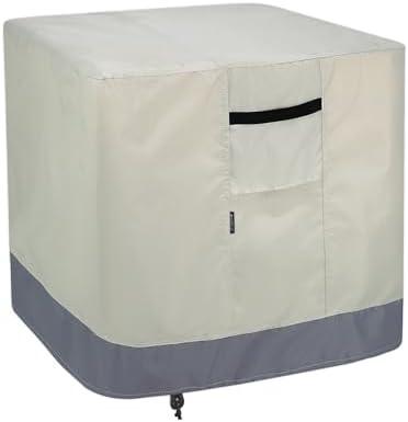 STEECA Air Conditioner Cover for Outside Units, Outdoor Waterproof Square Central AC Cover Fits up to 34L x 34W x 36H inch