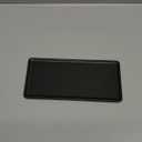 Ceramic Bathroom Sink Tray - Small Rectangle Kitchen Organizer for Jewelry, Towel, Candles, Soap, Perfume - Decoration for Tub, Restroom, Toilet - Small Black (7.9" x 3.5" x 1.2")