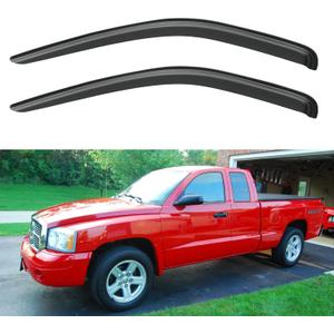 Window Visors Rain Guards Shield for 2005-2010 Dodge Dakota Club Cab, Out-Channel Window Vent Wind Deflectors Visors Shades for 05-10 Dakota Extended Cab, 2PCS