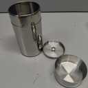 Tyenaza Tea Canister, Stainless Steel Tea Tins, Textured Tea/Coffee/Sugar Canisters, Canister Home Kitchen Canisters for Tea Coffee Sugar Storage(s)