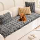 Mivnue Pet Couch Cover Dogs Washable Sofa Protector Non Slip Fuzzy Couch Pads Pet Friendly Dog Mat for Couches and Sofas, 27.6" x 70.9"
