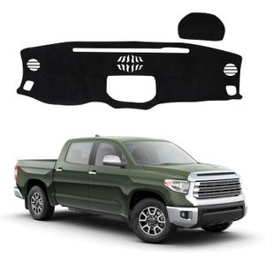 YYCKE Dash Cover Mat Custom Fit for 2014-2021 Toyota Tundra Accessories Dashboard Pad Carpet Protector