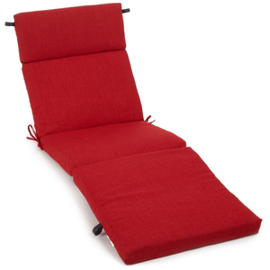 72-inch by 24-inch Outdoor Chaise Lounge Cushion - 24" x 72" - Paprika