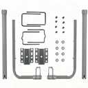 Boat Trailer Guide-ons, 40"/48" Adjustable, 2PCS Rustproof Electro-Galvanized Steel Trailer Guide ons, Trailer Guides with PVC Pipes, for Ski Boat, Fishing Boat, Sailboat Trailer