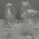 Dicunoy 4 Pack Unbreakable Stemmed Glasses, 15 oz Outdoor Plastic Glasses, Plastic Goblets Glassware, Reusable, BPA-Free, Classic Cups for Patio, Poolside, Camping