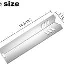 Grill Heat Plates Shield for Backyard Grill BY14-101-001-05 BY16-101-002-06,Revoace Gas Grill GBC1690W GBC1705WV GBC1706W GBC1793W,Uniflame GBC1030WRS GBC1134W Stainless Steel Burner Cover 14"
