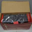 Small Space Heater with Realistic Flame Effect,600W Portable Mini Electric Desk Heater for Indoor Use,Fast Heating for Office,Bedroom,Study Room with Overheating & 45 Tip-Over Protection(Red)