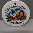 Bourbon Ornament 2025, Bourbon Gifts for Christmas Tree Decorations, Ceramic Ornaments for Hanging Christmas Decorations, Funny Gifts for Women Men, Funny Xmas Ornaments