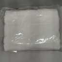 Farmhouse White Shower Curtain Boho, 72 x 72 Cotton Blend Tufted Weave Waffle Stripe Textured Heavy Duty, Fabric Shower Curtain for Bathroom, Hotel