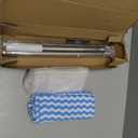Snap Grip Mini Mop with Cloth Changing, Lazy Mop with Automatic Gripping, Convenient Zero-Touch Set, Portable Self-Squeeze, Small, Easy Cleaning for Home (with 5 Reusable Cloths)