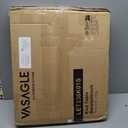 LIFFY Outdoor Side Table,12" Round Ceramic Tile Tabletop Accent Table with Metal Frame, Indoor Small Decorative Plant Stand & End Table for Home, Patio, Garden (Navy Blue-12 Inches)