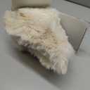 Pack of 2 Thick Plush Throw Pillow Covers Fluffy Wave Faux Fur Decorative Cushion Covers Soft Wool Pillowcase for Sofa Couch Livingroom 18x18 Inch White Beige