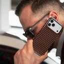 Magnetic Case for iPhone 17 Pro Max Design,Compatible with MagSafe,Slim Protective Soft TPU Bumper Phone Cover Women Girls Case for iPhone 17 Pro Max-Polka Dot Aesthetics Brown