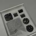 2000W Voltage Converter US to Europe, 220V to 110V Converter for Hair Dryer, 7-in-1 European Travel Plug Adapter with 3AC/2USB-A/2USB-C (Black)