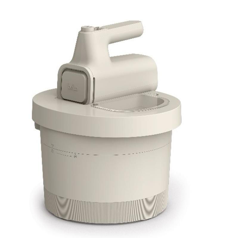 bella 3.5 Qt Hand & Stand Mixer, 2 in 1 Electric Mixer with Bowl, Dough Hook, Whisk & Egg Beater, Oatmilk