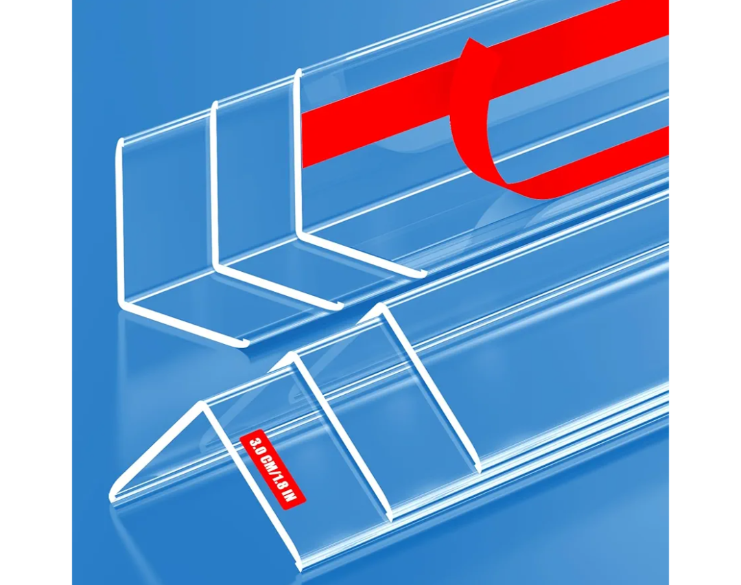 6PCS Clear Self-Adhesive Wall Corner Protectors，Corner Guards & Edge Protector for Wall Door Frame Cabinet Baseboard & Door, Table, Stair (47" X 1.18")