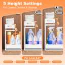 Upgrade 1 Pack Expandable Under Sink Organizers and Storage, 2 Tier Metal Pull Out Cabinet Organizer with 3 Slide Rails, Adjustable Height Slide Out Under Sink Drawers for Kitchen Bathroom Pantry, 1 Pack 15-25
