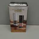 Electric Salt and Pepper Grinder Set - Rechargeable Automatic Salt and Pepper Shakers, Kitchen Appliances with External Adjustable Coarseness, Larger Hopper for Cooking, Home Gifts (2 Pack, Black/Black)