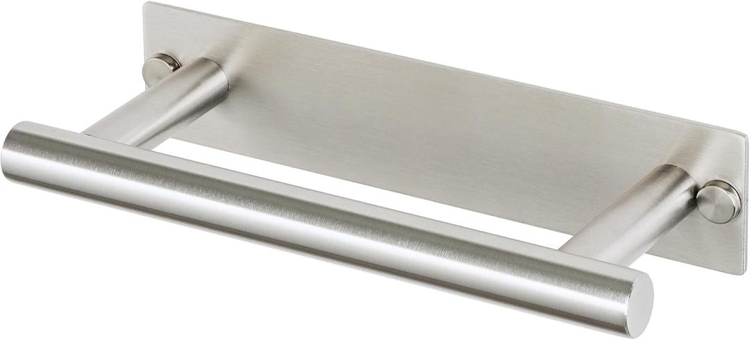 Alise Bath Towel Bars, 8 Inch Towel Hanger Towel Racks for Bathroom, SUS304 Stainless Steel Hand Towel Holder, Wall Mount with Self-Adhesive or Drilling, Nickel