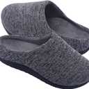 Git-up Orthotic Slippers with Arch Support for Plantar Fasciitis Pain Relief,Comfortable Slip On Clog,Indoor Outdoor Orthopedic House Shoes with Anti-Skid Rubber Sole (7 Wide Women/5 Wide Men, Grey)