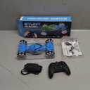 HuToYii Gesture Sensing RC Stunt Car, Cool Toys for Boys Age 6-12, 360 Rotating 4WD Remote Control Cars with Light & Music, 2.4Ghz Transform Drift Car Gifts for Kids Age 7 8 9 10 11 yr (Blue)