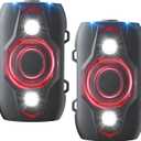 Rodent Repellent for Car Engines - Ultrasonic Mouse Repellent Under Hood, Upgraded 4 LED Strobe Lights, Plug-in & Battery Powered, Keep Rodents Out of Car, RV, Garage, Room, Indoor, Outdoor, Pack of 2