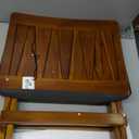 TeakCraft Teak Shower Stool - Wooden Bench for Inside and Outdoor Use - Stylish Folding Shower Chair for Elderly and Disabled Adults - Wood Folding Bath Chair, The Faros