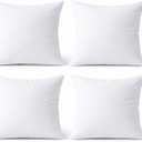 Fabornus Premium 18 x 18 Throw Pillow Inserts, Set of 2 Hypoallergenic Square Form Decorative Pillows for Sofa Couch Bed and Chair 18 inches