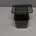 Tbestmax Qtip Holder Dispenser 3-Section Clear Cotton Swab/Pad/Ball Holder Container 3 Grids Bathroom Organizer Jar Cosmetics Storage for Vanity(Green)