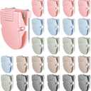 Feifeiya 25 Pcs Cubicle Clips Fabric Panel Cubicle Accessories Fabric Partition Panel Wall Clip Office Photos Wall for Notes Memos Standard Size, 40-Sheet Capacity (Morandi Color)