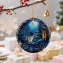 3 x Christmas Ornament, Christmas Tree Decor & Perfect Holiday Decor  Heirloom Keepsake | Gift Exchange, Gift Idea (Moonlit Forest)